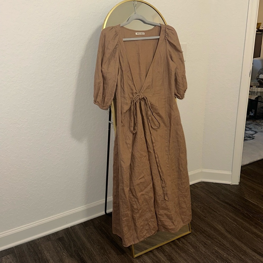 REFORMATION V-Neck Wrap Dress